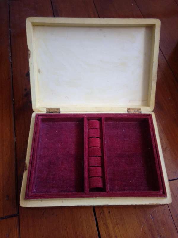 Vintage Handpainted Jewellery Box