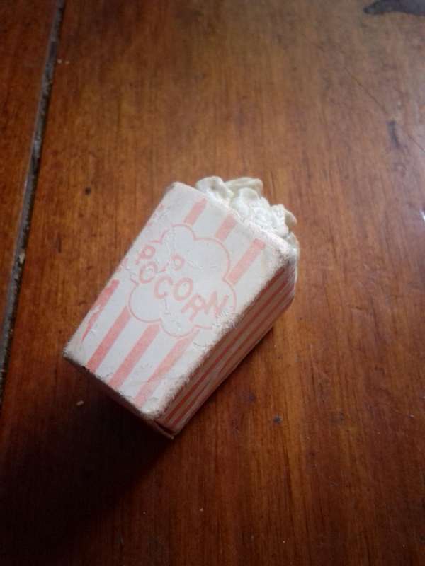 Retro Popcorn Fridge Magnet