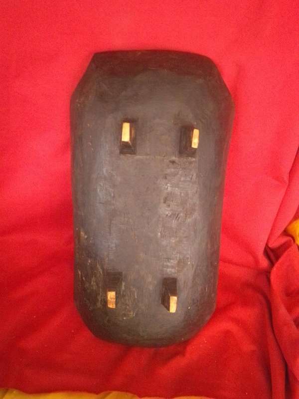 Vintage African Hand Carved Wooden Dish