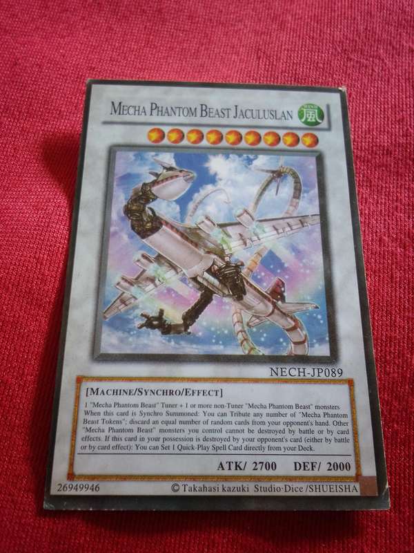 1996 Konami Yu-Gi-Oh Trading Card 'Mecha Phantom Beast Jaculuslan'