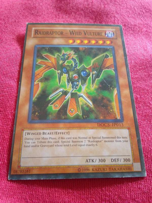 1996 Konami Yu-Gi-Oh Trading Card 'Raidraptor Wild Vulture'