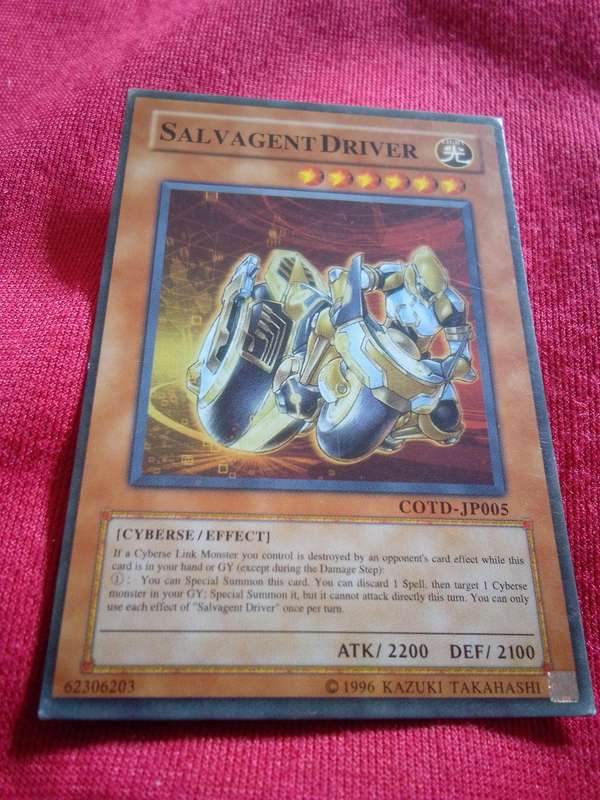 1996 Konami Yu-Gi-Oh Trading Card 'Salvagent Driver'