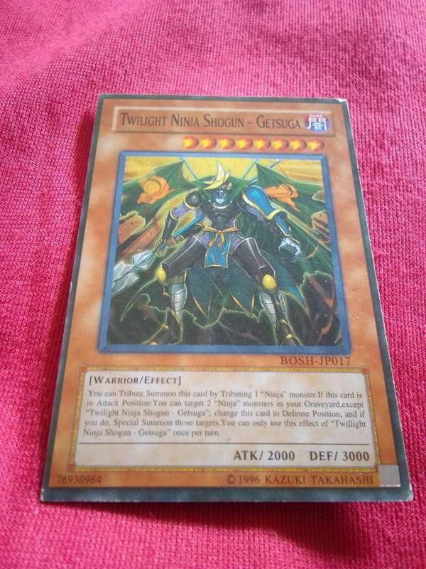 1996 Konami Yu-Gi-Oh Trading Card 'Twilight Ninja Shogun Getsuga'