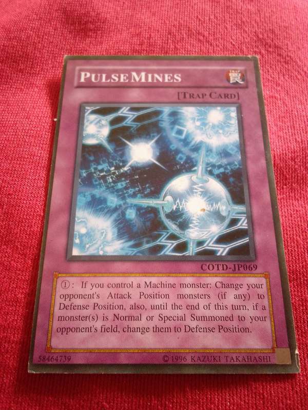 1996 Konami Yu-Gi-Oh Trading Card 'Pulse Mines'