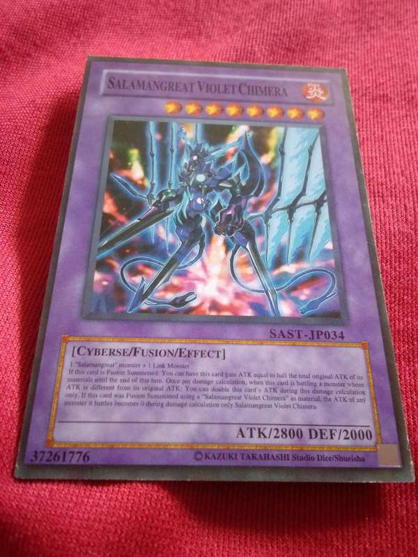 1996 Konami Yu-Gi-Oh Trading Card 'Salamangreat Violet Chimera'