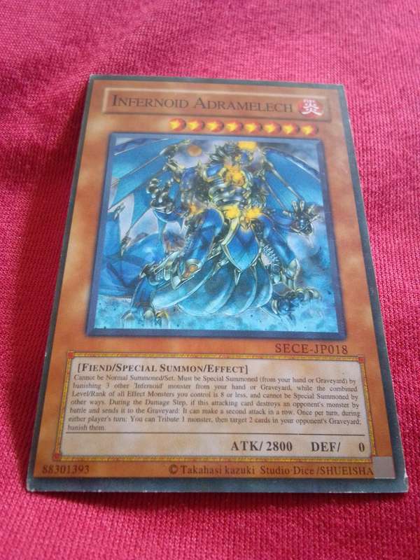 1996 Konami Yu-Gi-Oh Trading Card 'Infernoid Adramelech'