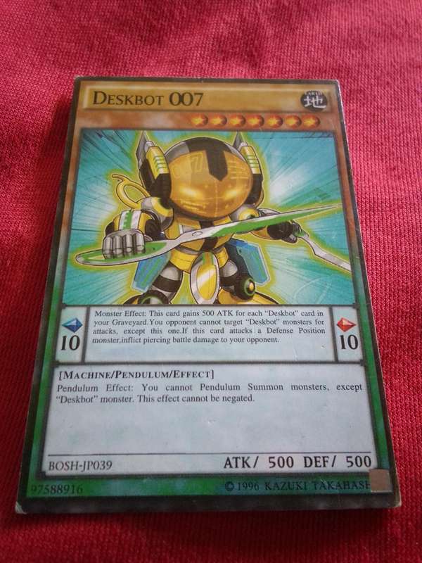 1996 Konami Yu-Gi-Oh Trading Card 'Deskbot 007'