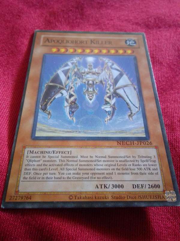 1996 Konami Yu-Gi-Oh Trading Card 'Apoqliohort Killer'