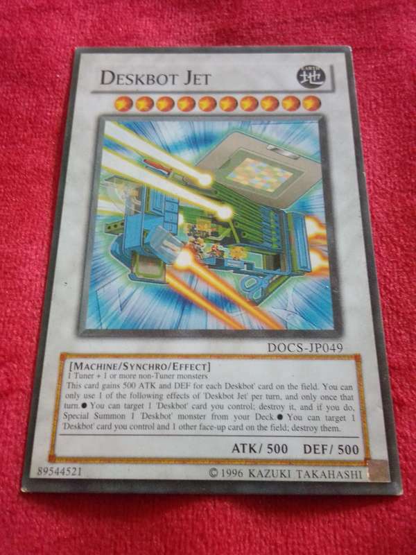 1996 Konami Yu-Gi-Oh Trading Card 'Deskbot Jet'