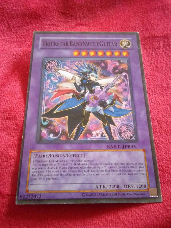 1996 Konami Yu-Gi-Oh Trading Card 'Trickstar Band Sweet Guitar'
