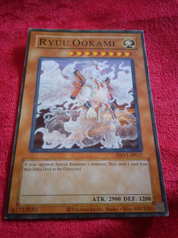1996 Konami Yu-Gi-Oh Trading Card 'Ryuu Ookami'