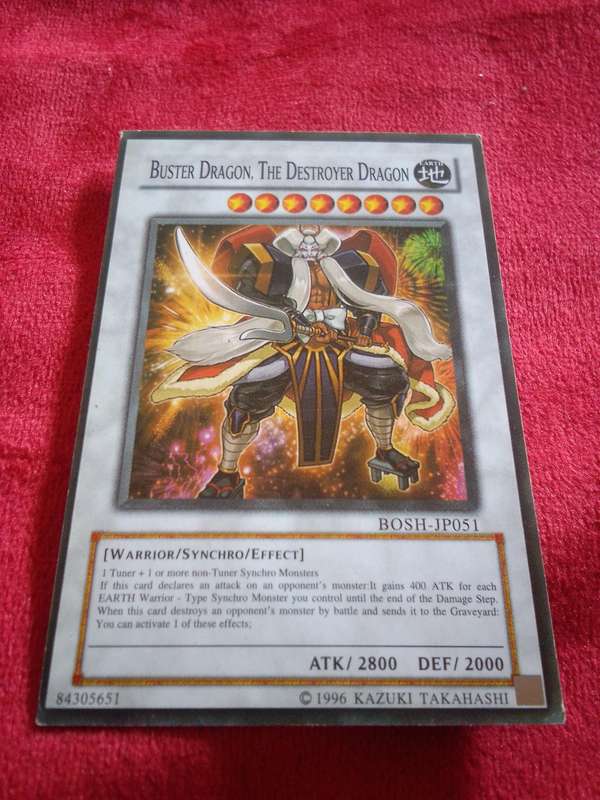 1996 Konami Yu-Gi-Oh Trading Card 'Buster Dragon, The Destroyer Dragon'