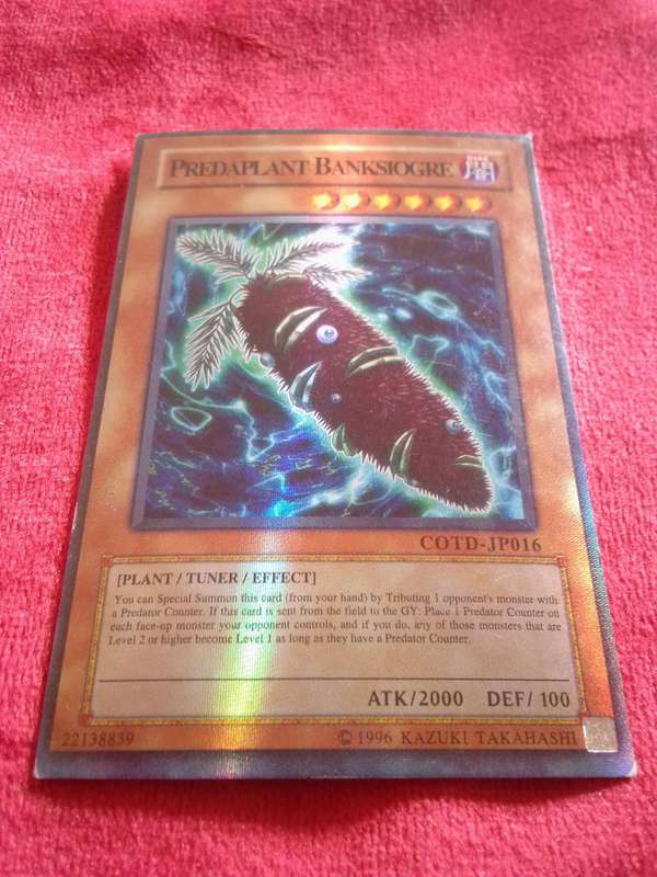 1996 Konami Yu-Gi-Oh Trading Card 'Predaplant Banksiogre'