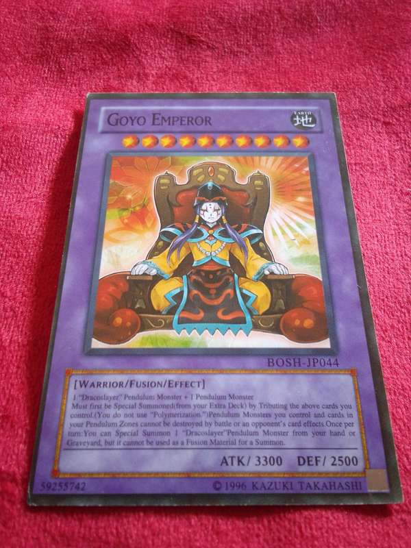1996 Konami Yu-Gi-Oh Trading Card 'Goyo Emperor'