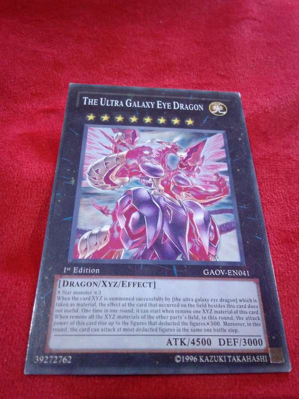1996 Konami Yu-Gi-Oh Trading Card 'The Ultra Galaxy Eye Dragon'