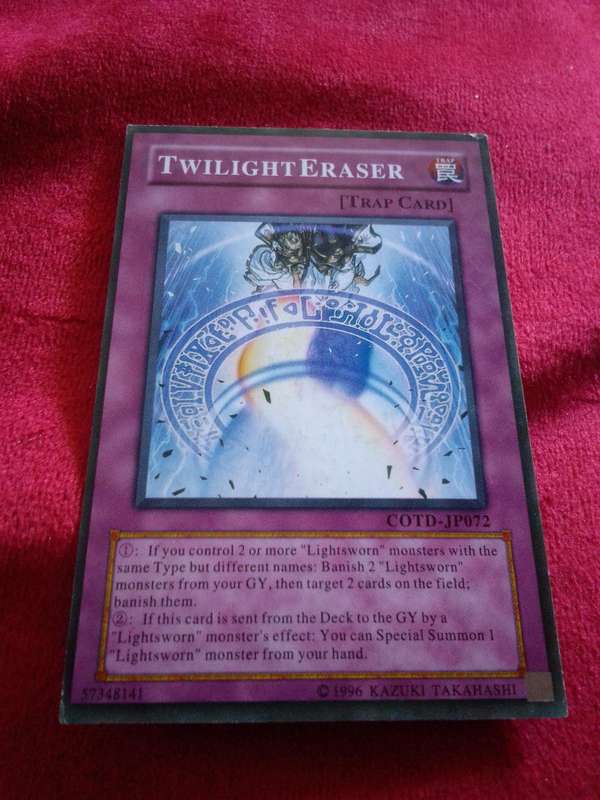 1996 Konami Yu-Gi-Oh Trading Card 'Twilight Eraser'