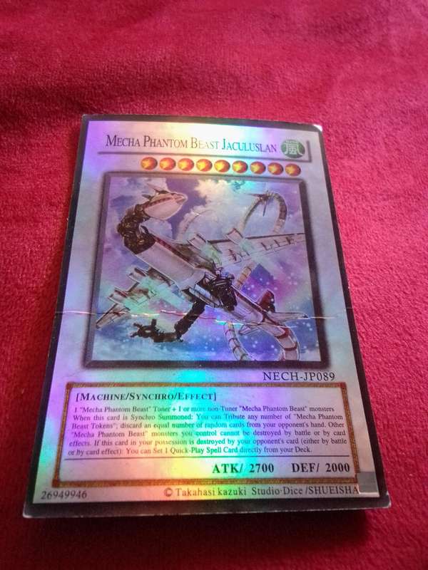 1996 Konami Yu-Gi-Oh Trading Card 'Mecha Phantom Beast Jaculuslan'