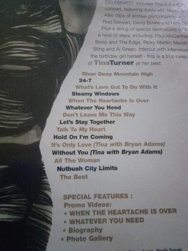 The Best of Tina Turner Celebrate DVD