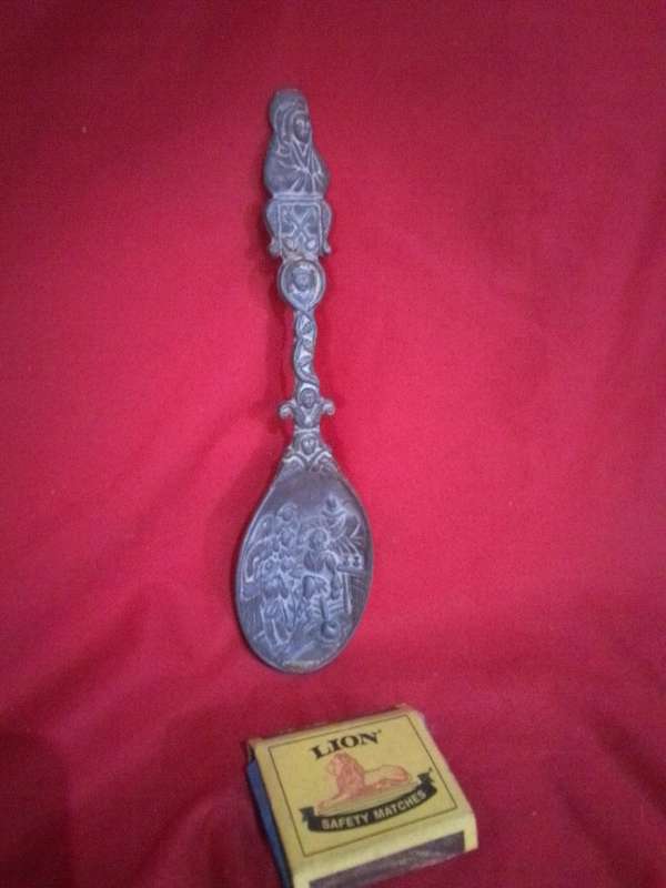 Vintage Dutch Pewter Spoon