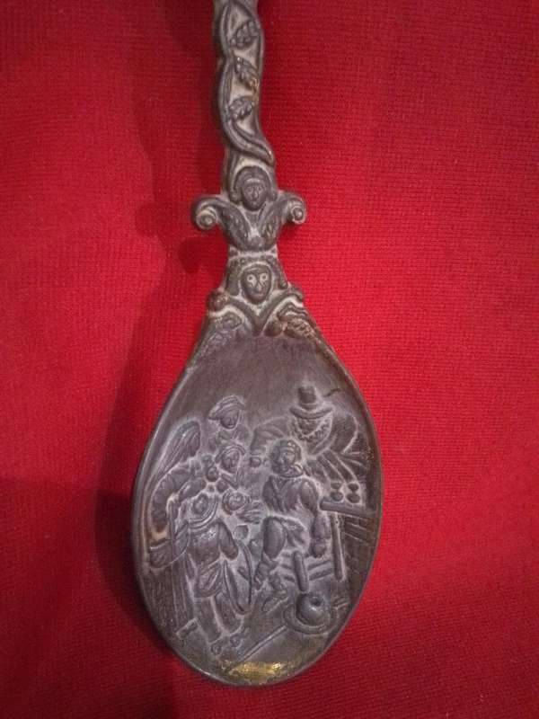 Vintage Dutch Pewter Spoon