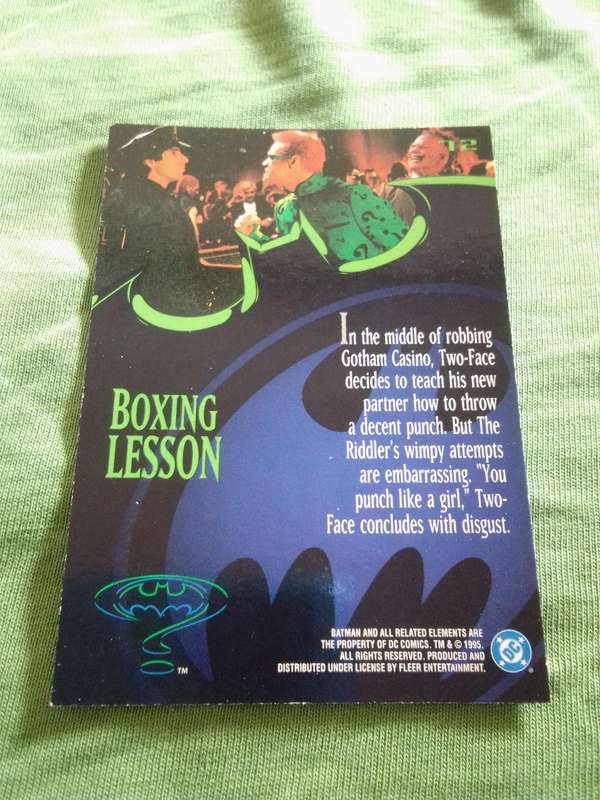 95 Fleer Ultra #72 Batman Trading Card
