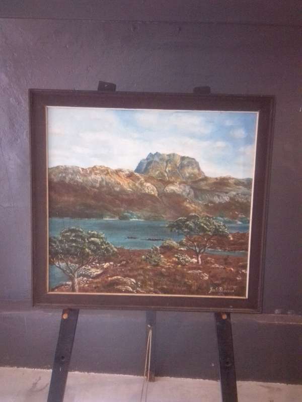 Interesting Oil on Board 'Landscape' Signed Yas & Prideaux (Cornish) 1976