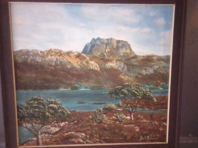 Interesting Oil on Board 'Landscape' Signed Yas & Prideaux (Cornish) 1976