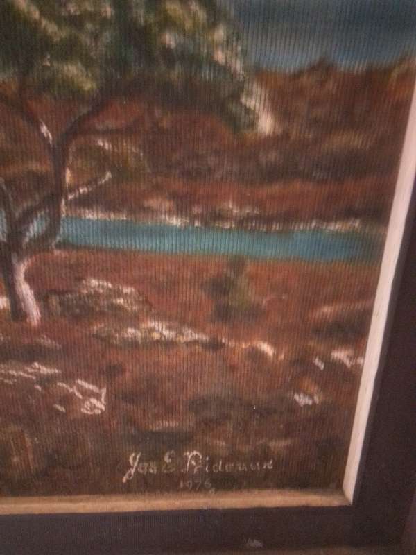 Interesting Oil on Board 'Landscape' Signed Yas & Prideaux (Cornish) 1976