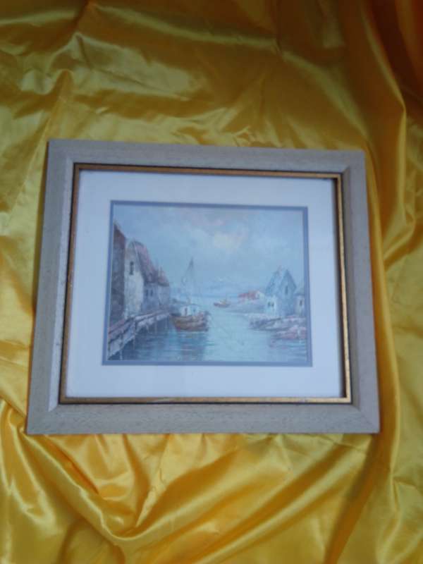 Stunning Original Oil on Board - 'Seascape' - Cannot Identify Artist Through This Signature