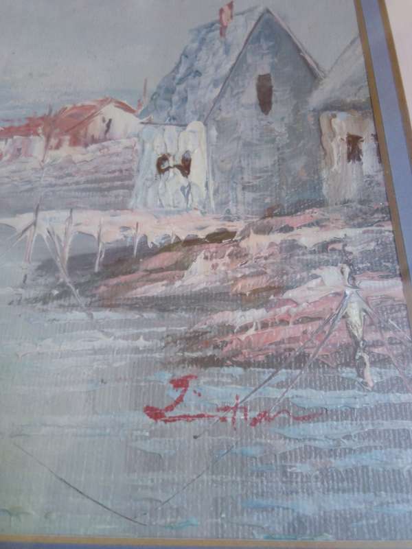 Stunning Original Oil on Board - 'Seascape' - Cannot Identify Artist Through This Signature