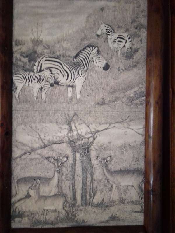 Popular SA Artist Sue Dickinson (1958-2019) Wildlife Mixed Medium Dated 89'