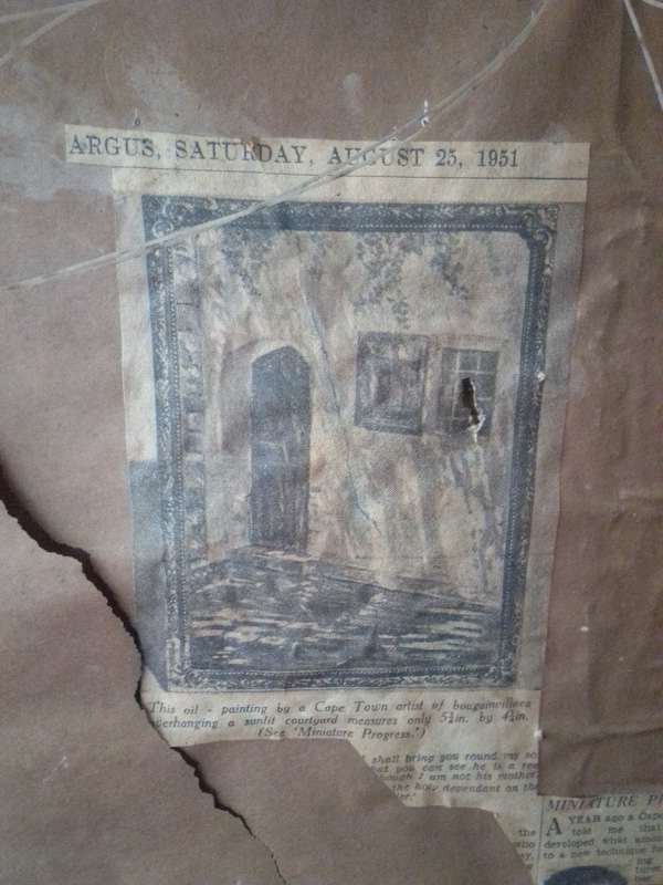 Rare Oil on Board by 20th-C SA Artist Madeleine Rogers - Signed & Dated 75