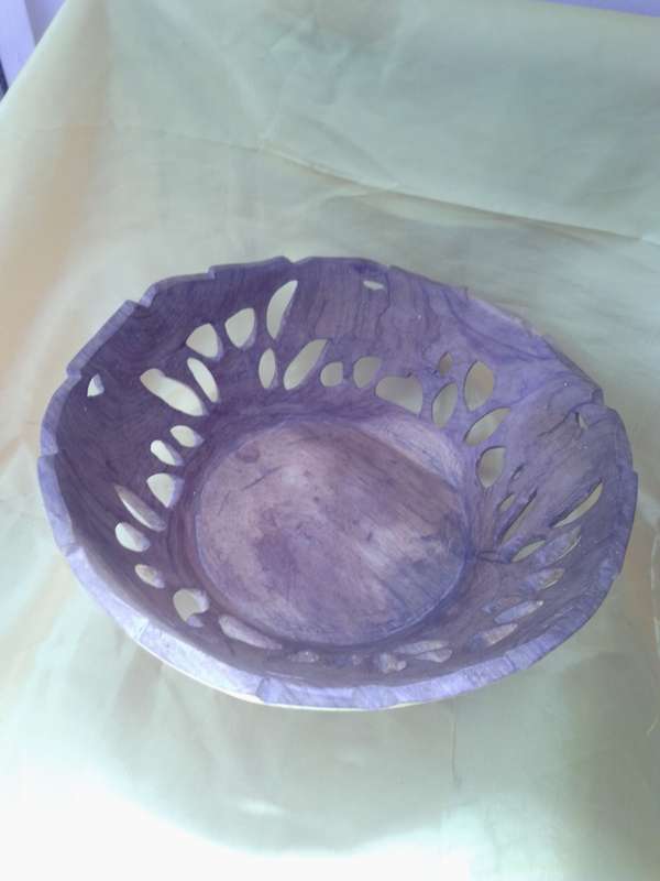 Vintage Hand carved African Wooden Bowl