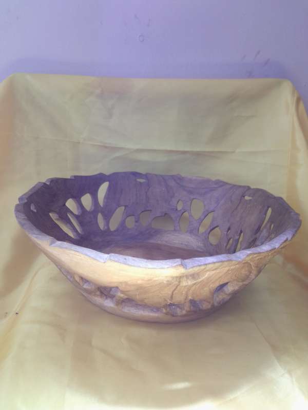 Vintage Hand carved African Wooden Bowl