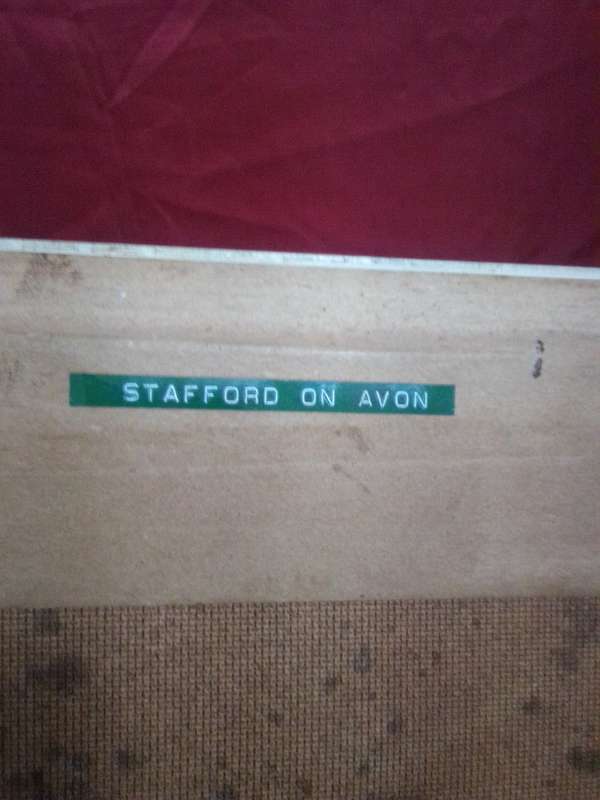Old Stafford On Avon Framed Tapestry