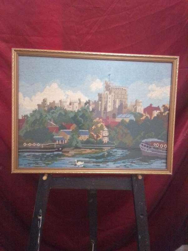 Old Windsor Castle Framed Tapestry