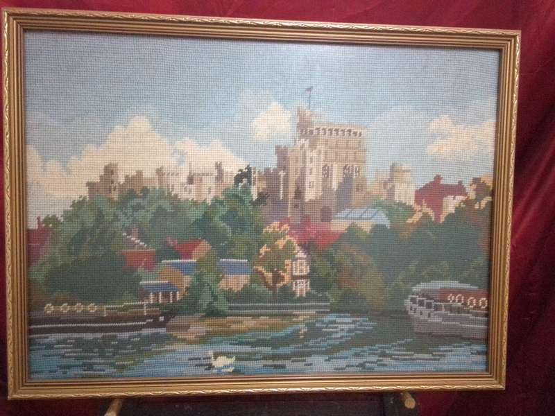 Old Windsor Castle Framed Tapestry