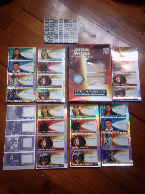 1999 Star Wars Episode I Deluxe Valentines Cards In Original Box