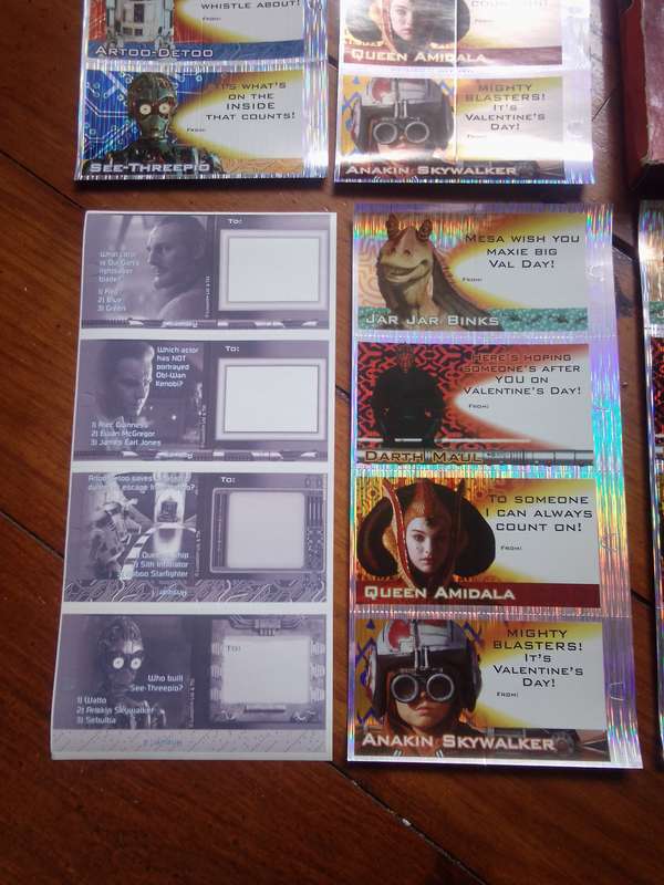 1999 Star Wars Episode I Deluxe Valentines Cards In Original Box