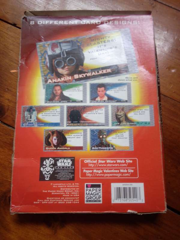 1999 Star Wars Episode I Deluxe Valentines Cards In Original Box