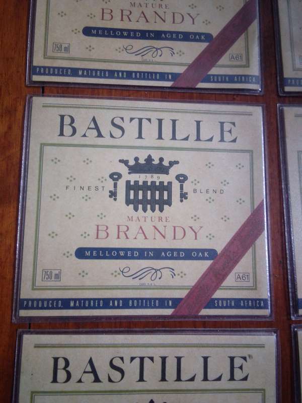 Set of 6 Bastille Brandy Coaster Mats