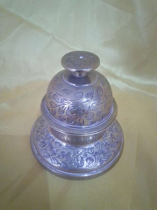 Vintage Brass Table Bell with Original Striker