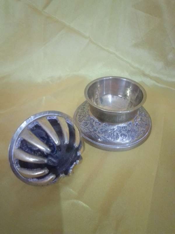 Vintage Brass Table Bell with Original Striker