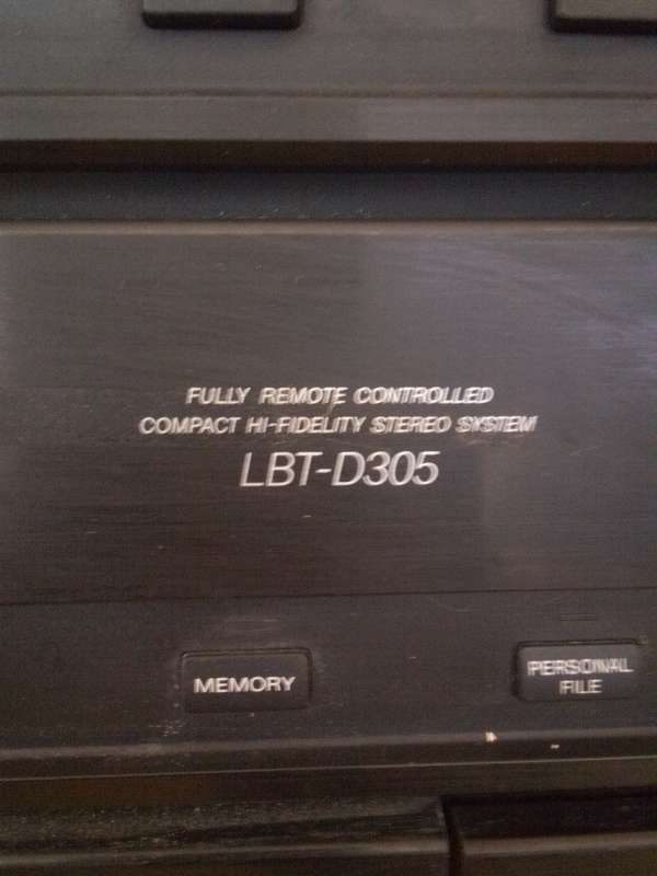 Popular 1990 Sony LBT-D305 Compact Hi-Fidelity Stereo System