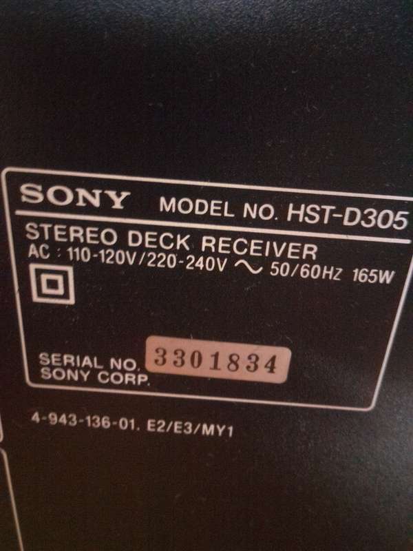 Popular 1990 Sony LBT-D305 Compact Hi-Fidelity Stereo System