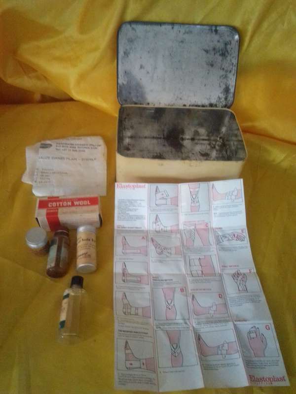 Vintage Cuxson, Gerrard & Co First Aid Tin With Extras