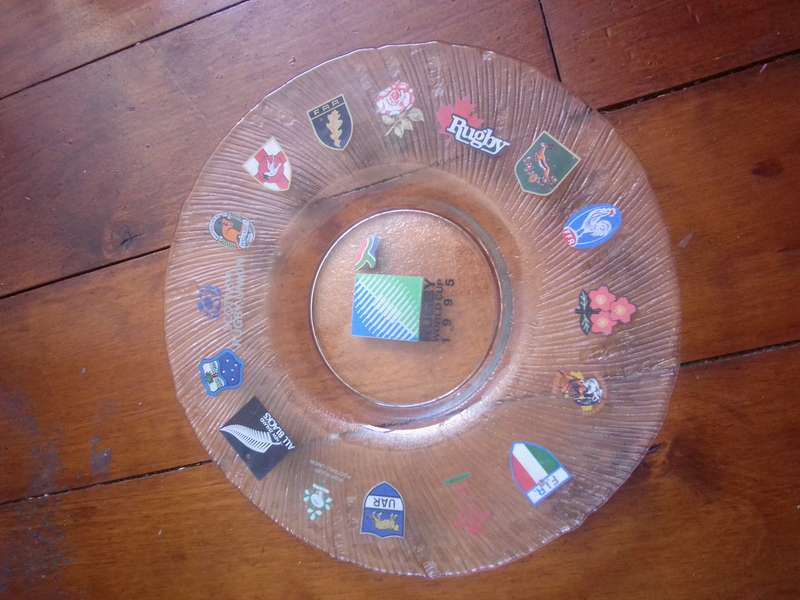 Rugby World Cup 1995 Scottish Rugby Union Collectors Glass Plate
