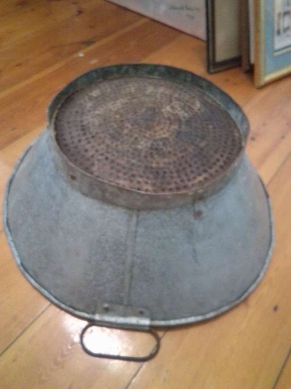 Vintage (1900 - 1949) Galvanized Coffee Roasting Drum