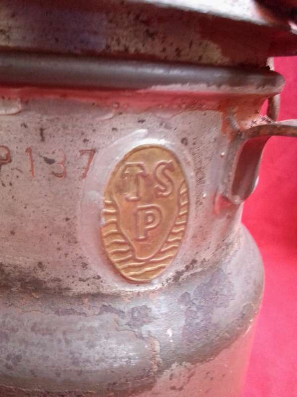 Vintage 1/2 Gallon P137 TSP Branded Milk Can