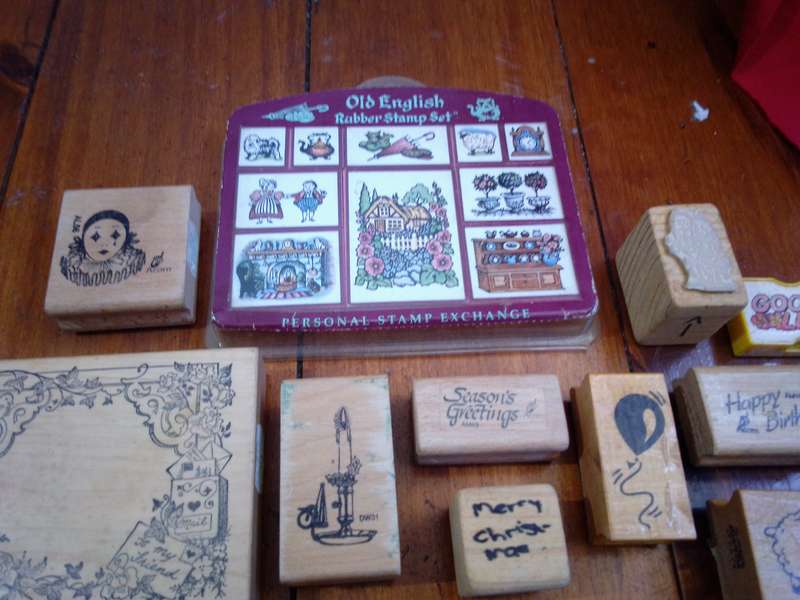 62 x Vintage / Retro Rubber Stamps